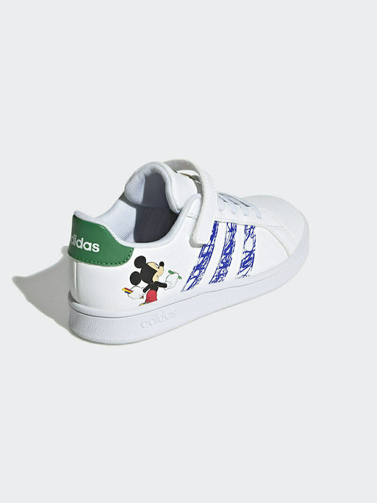 Adidas Παιδικά Sneakers x Disney Mickey Mouse Grand Court Cloud White / Sonic Ink / Green
