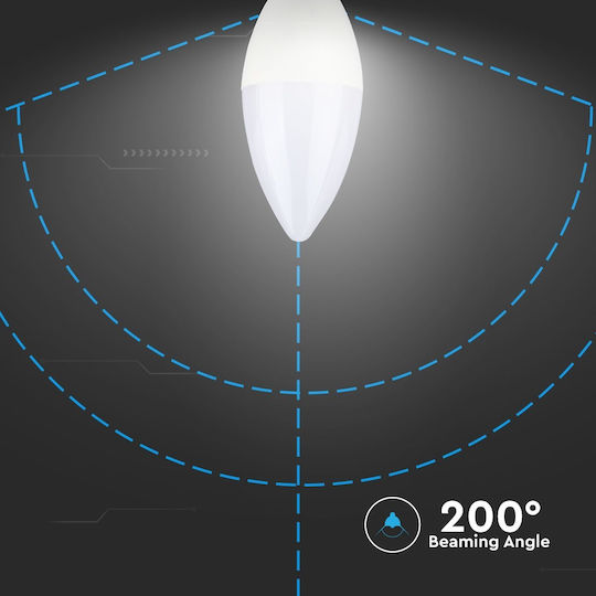 V-TAC VT-268 LED Bulb 7W 102mm for Socket E14 Cool White 600lm