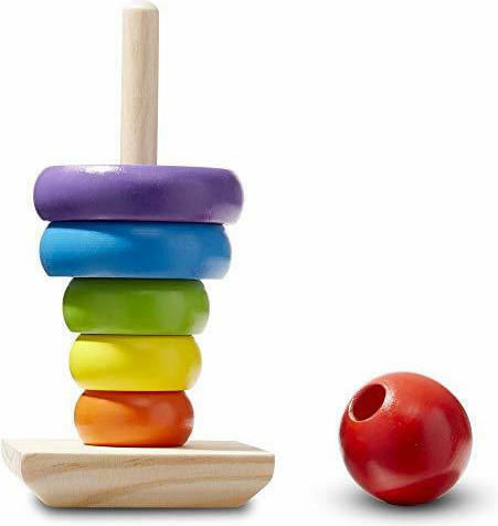 Melissa & Doug Παιχνίδι Στοίβαξης Rainbow Stacker Classic Toy από Ξύλο για 18+ Μηνών