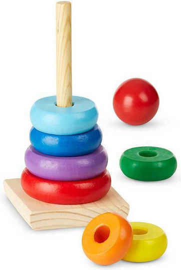 Melissa & Doug Παιχνίδι Στοίβαξης Rainbow Stacker Classic Toy από Ξύλο για 18+ Μηνών