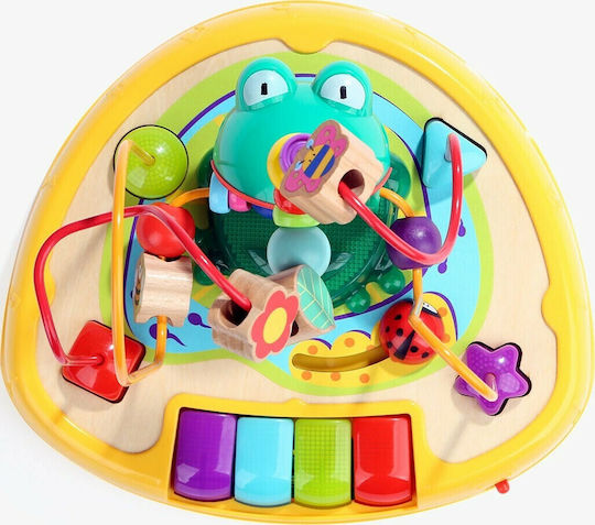 Top Bright Λαβύρινθος Frog Bead Maze από Ξύλο με Ήχους για 24+ Μηνών