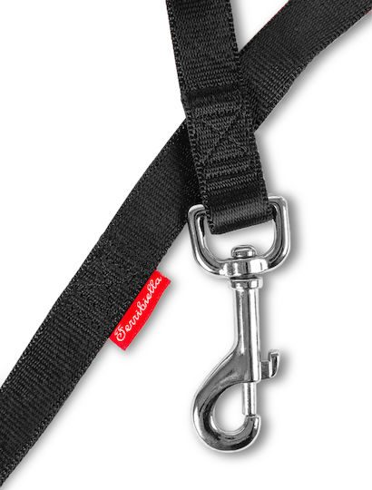 Ferribiella Dog Leash/Lead Strap Special Medium Black in Black color 1.20m x 1.5cm