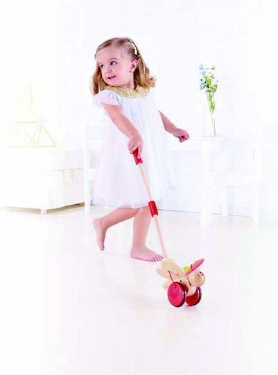 Hape Pull-Along Toy Push Butterfly made of Wood for 12++ Months