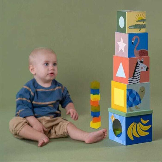 Taf Toys Παιχνίδι Στοίβαξης Savannah Sort & Stack για 12+ Μηνών