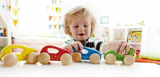 Hape Όχημα Αυτοκινητάκι από Ξύλο για 10+ Μηνών Πολύχρωμο (Διάφορα Σχέδια) 1τμχ