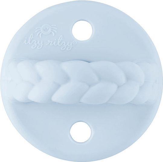 Itzy Ritzy Sweetie Ορθοδοντικές Πιπίλες Σιλικόνης Braids - Blue για 0-6 μηνών 2τμχ