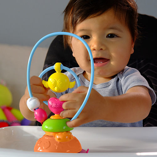 Lamaze Παιχνίδι Ταξινόμησης Σχημάτων Hot Air Balloon Παιχνίδι Καρέκλας Φαγητού με Ήχους για 6+ Μηνών