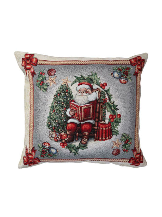 Dimeco Christmas Decorative Square Pillowcase Red Christmas Show 45x45pcs