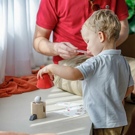 Plan Toys Όχημα Διαστημόπλοιο από Ξύλο για 24+ Μηνών