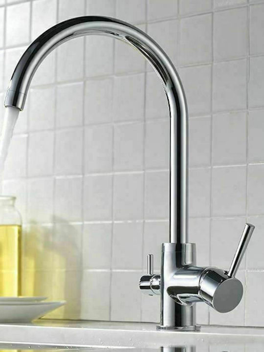 Imex Pireo Tall Kitchen Faucet Counter Silver