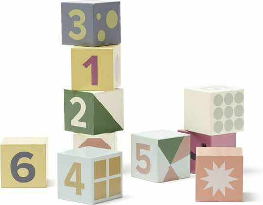 Kids Concept Stacking Toy Composition Cubes Edvin made of Wood for 12++ Months