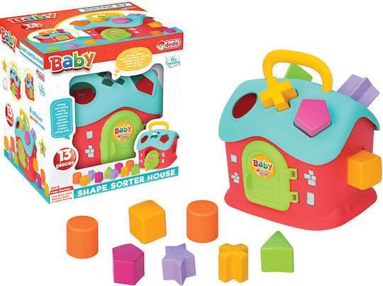 Dede Παιχνίδι Ταξινόμησης Σχημάτων Shape Sorter House για 12+ Μηνών