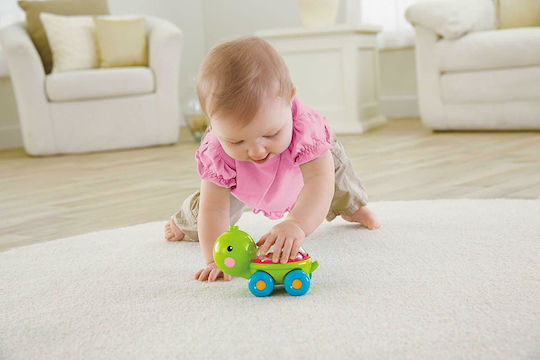 Fisher Price Push Along Țestoasă De Tras Cu Sunete Pentru 12+ Luni