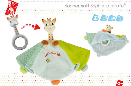 Sophie La Girafe Πανάκι Μωρού Sophie La Girafe Soft Cuddle And Nibble Toy Πολύχρωμο