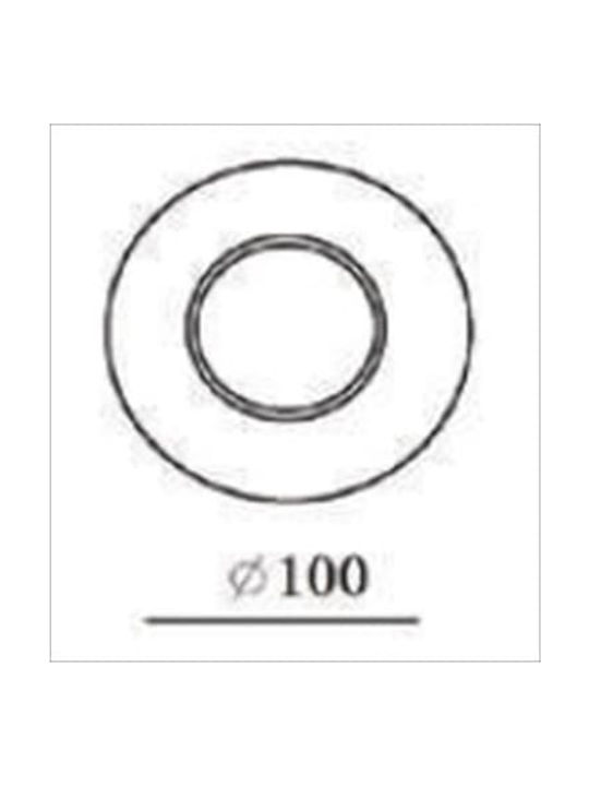 V-TAC Round Metallic Frame for Spot GU10 Copper 8x8cm. 1pcs