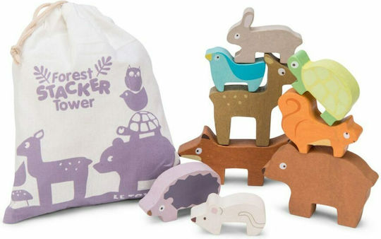 Le Toy Van Stacking Toy Balancing Animals Petilou made of Wood for 12++ Months