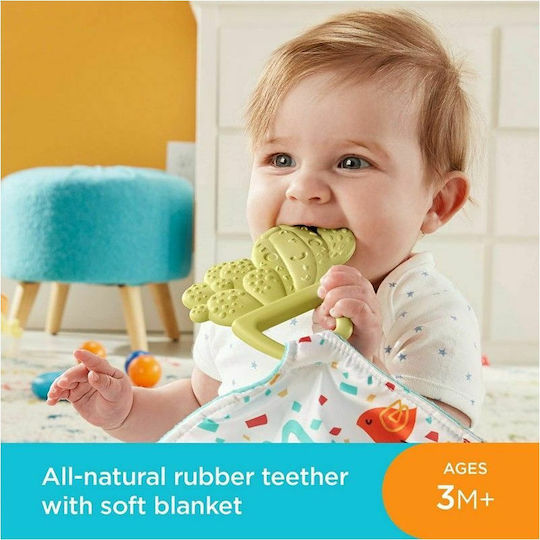 Fisher Price Πανάκι Μωρού Teethe & Cuddle Cactus Πράσινο