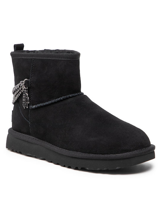 Ugg Australia Classic Mini Chains Stiefeletten Schwarze 1123668-BLK