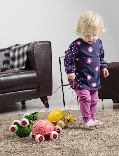 Viking Toys Συρόμενο Παιχνίδι Συρόμενη Χελωνίτσα για 12+ Μηνών