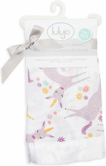 Lulujo Πανάκι Μωρού Luxurious Unicorn Λευκό