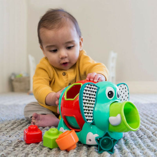 Infantino Shape Sorting Toy Elephant with Shapes Association for 12++ Months