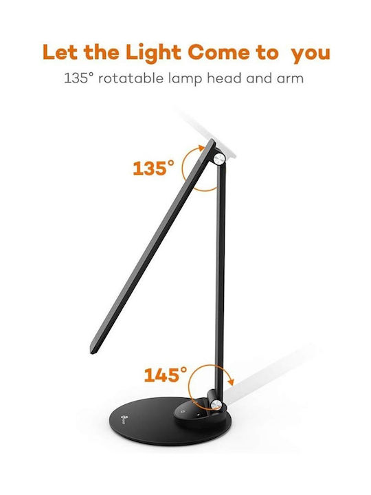 TaoTronics TT-DL19 LED Office Desk Lamp Folding in Black Colour