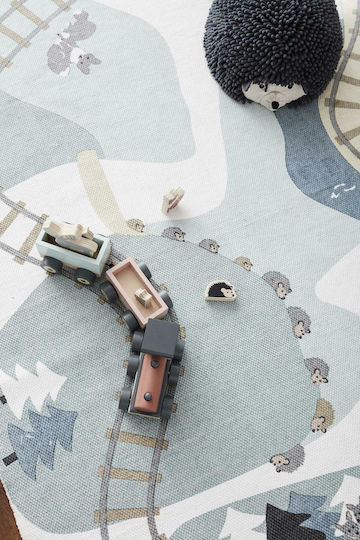 Kids Concept Превозно средство Train Edvin от дърво за 36++ месеца