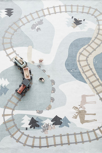 Kids Concept Превозно средство Train Edvin от дърво за 36++ месеца