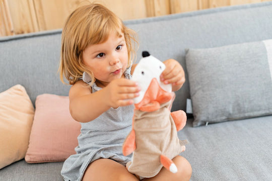 Nattou Babytuch Cuddly Gelpack Fox Brown