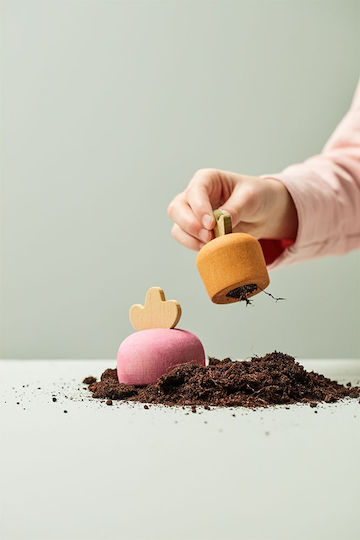 Kids Concept Παιχνίδι Ταξινόμησης Σχημάτων Παιχνίδι Αντιστοίχισης Με Σχήματα Λαχανικά από Ξύλο για 24+ Μηνών