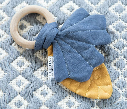 Little Dutch Baby Cloth Crinkle toy leaves Pure & Nature Blue