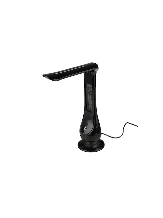Aca LED Office Lamp Foldable in Black Color