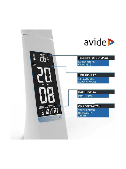 Avide ABLDL-BLC-6W-BR LED Office Lamp with Flexible Arm in Brown Color