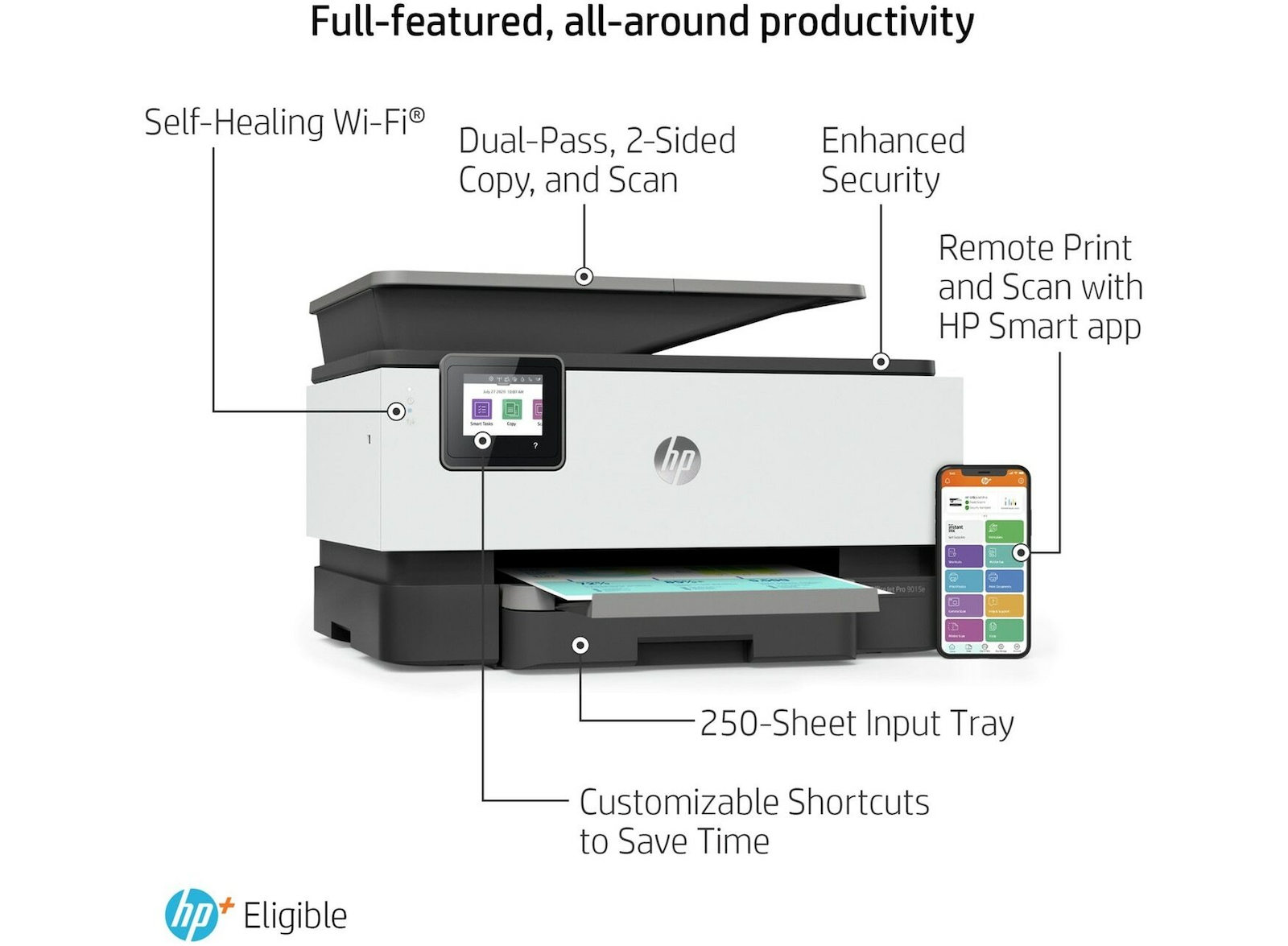 Hp Officejet Pro 9015e Έγχρωμο Πολυμηχάνημα Inkjet με Wifi και Mobile Print Skroutzgr 4504