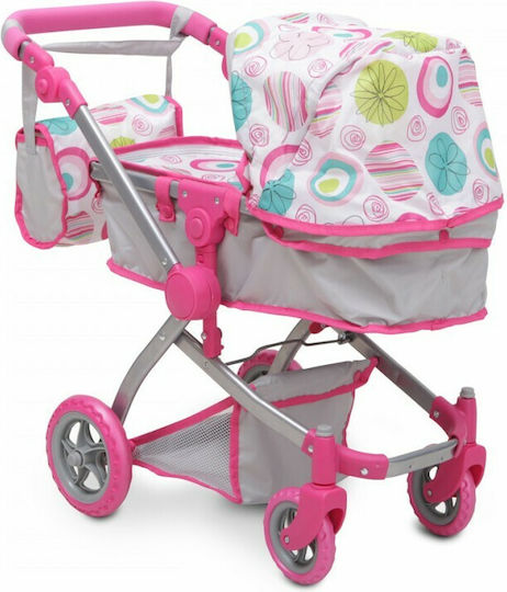 Cangaroo Doll Pushchair Pink Rose for 3+ Years