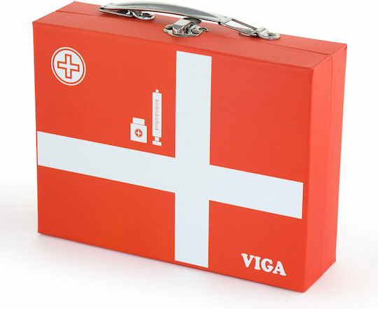 Viga Toys Медицински Комплект Куфарче За Лекар От Дърво За 3+ Години