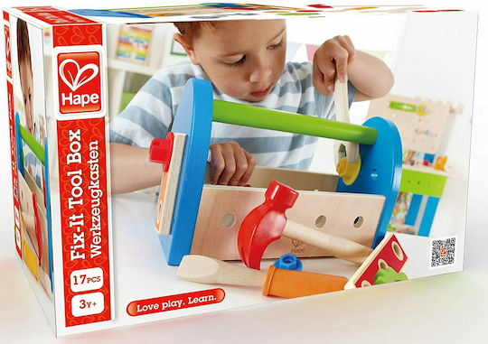 Hape Fix-It Wooden for Ages 3+ 14 cm 17 Pieces