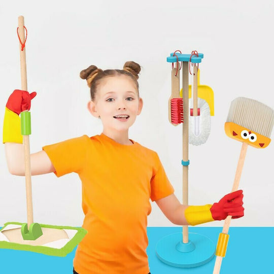Tooky Toys Jucărie De Curățare Din Lemn Pentru 2+ Ani 6 Buc