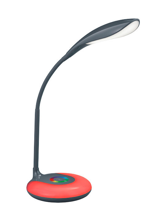 Trio Lighting Krait LED Schreibtischlampe mit flexiblem Arm in Gray Farbe