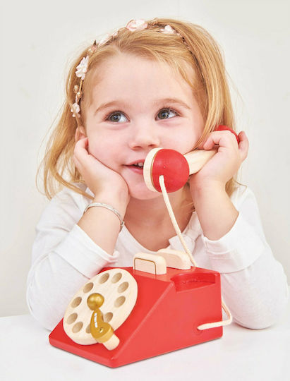 Le Toy Van Children's Household Appliance Vintage Phone made of Wood