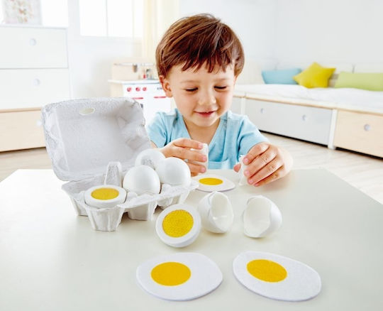 Hape Σετ με Αυγά από Ξύλο για 3+ Ετών 11.5 εκ. 6τμχ