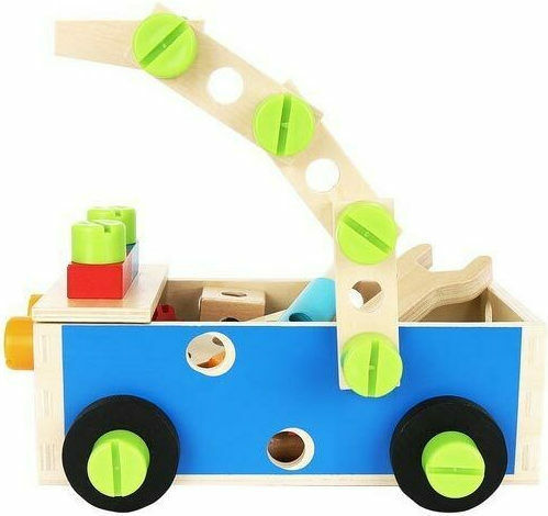 Kruzzel Trusă De Scule Din Lemn Pentru 3+ Ani 71 Buc