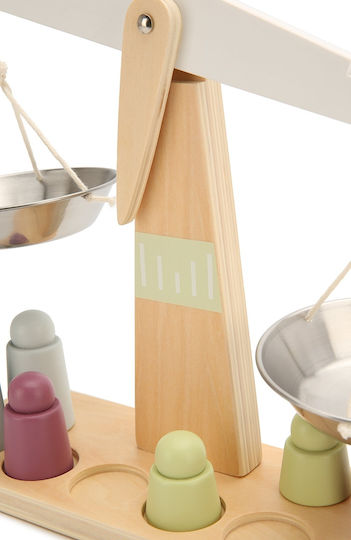 Kids Concept Wooden Kitchen Scale Made of Wood for 3+ Years