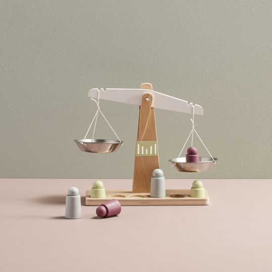 Kids Concept Wooden Kitchen Scale Made of Wood for 3+ Years