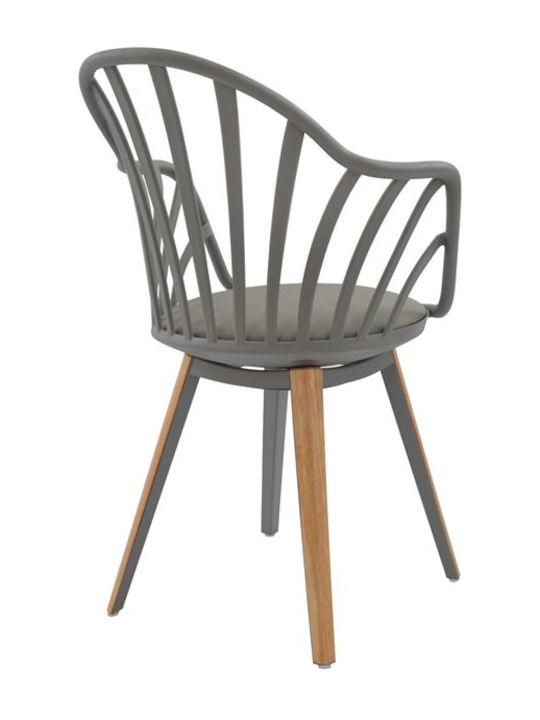 Anais Stühle Speisesaal Gray 1Stück 60x61x85.5cm
