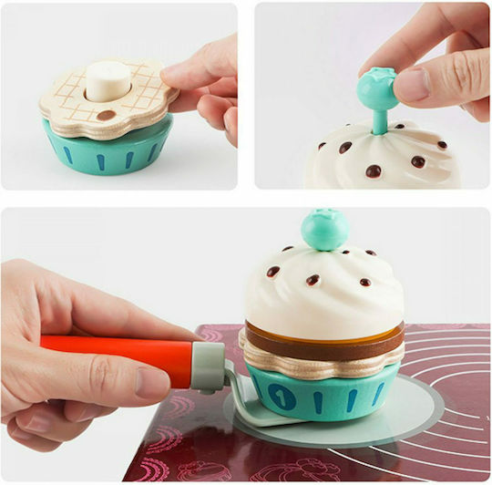 Top Bright Cutie Tort Fructe Din Lemn Pentru 3+ Ani 36 Bucăți