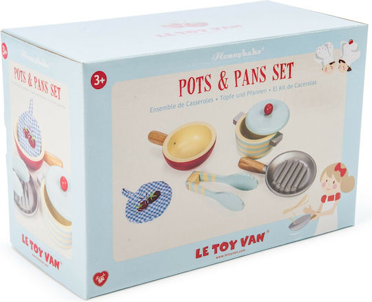 Le Toy Van Pots & Pans από Ξύλο για 3+ Ετών 6τμχ