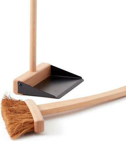 Kids Concept Ξύλινη Σκούπα με Φαράσι από Ξύλο για 3+ Ετών 2τμχ