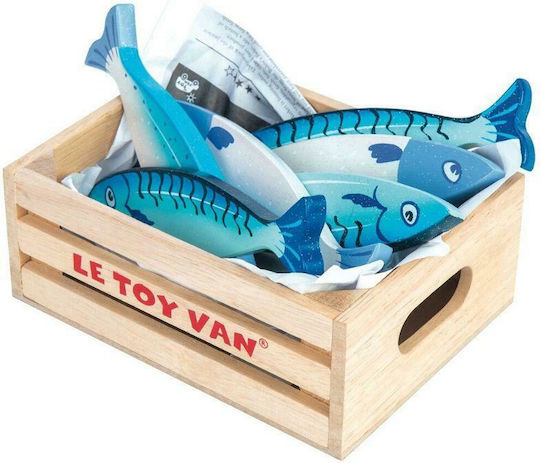 Le Toy Van Wooden Fish Basket for 3+ Years 5pcs