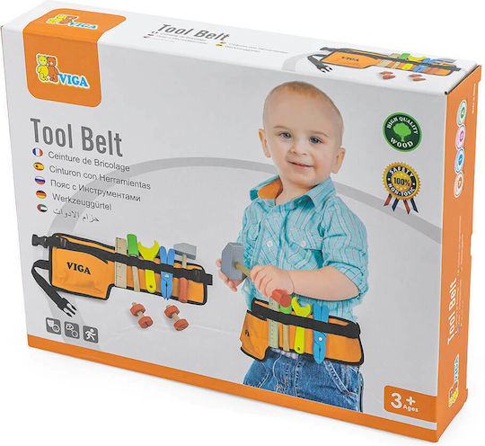 Viga Toys Viga Ζώνη Εργαλείων από Ξύλο για 3+ Ετών